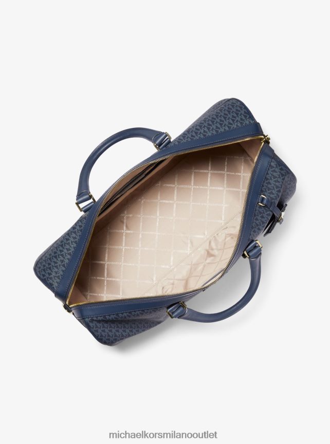 Michael Kors Borsa da weekend extra large Bedford Travel con righe con logo donne adm/plbl/opw P06L0L1519 Accessori