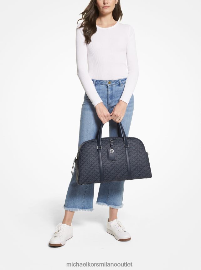 Michael Kors borsa da weekend Heritage extra large con logo donne admrl/plblue P06L0L1535 Accessori