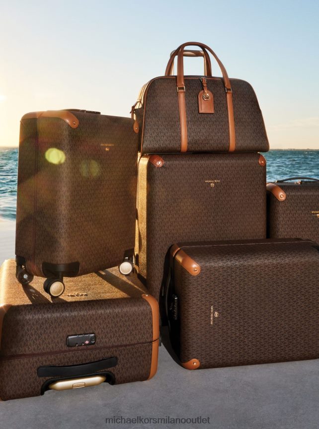 Michael Kors borsa da weekend Heritage extra large con logo donne brn/ghianda P06L0L1530 Accessori