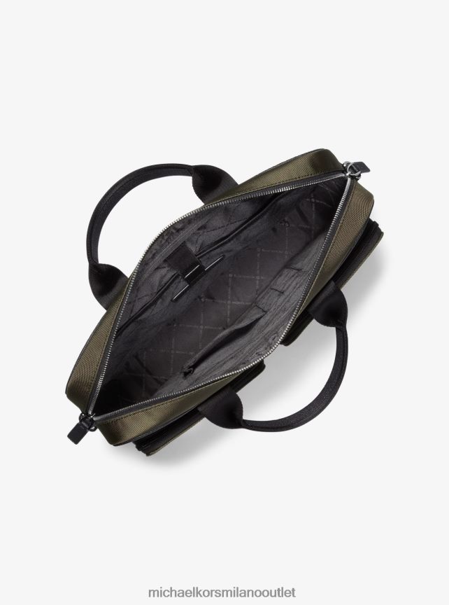 Michael Kors valigetta Kent in nylon donne oliva P06L0L1567 Accessori