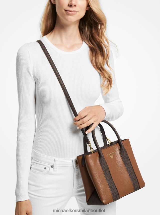 Michael Kors Borsa messenger Austin media in pelle martellata donne bagaglio P06L0L1476 Accessori