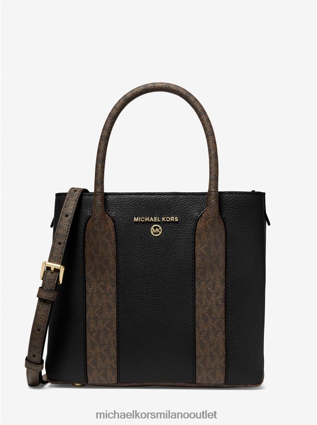 Michael Kors Borsa messenger Austin media in pelle martellata donne nero P06L0L1478 Accessori