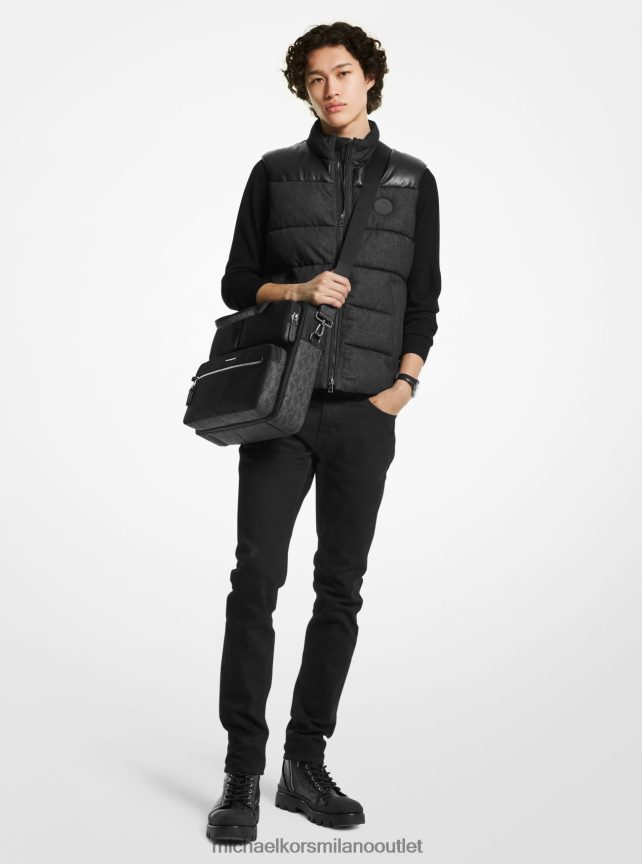 Michael Kors Valigetta in nylon di Brooklyn donne nero P06L0L1474 Accessori