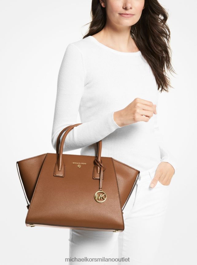 Michael Kors borsa Avril grande in pelle con cerniera superiore donne bagaglio P06L0L1452 Accessori