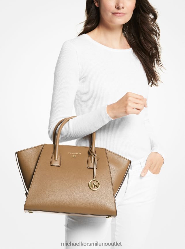 Michael Kors borsa Avril grande in pelle con cerniera superiore donne buccia P06L0L1449 Accessori