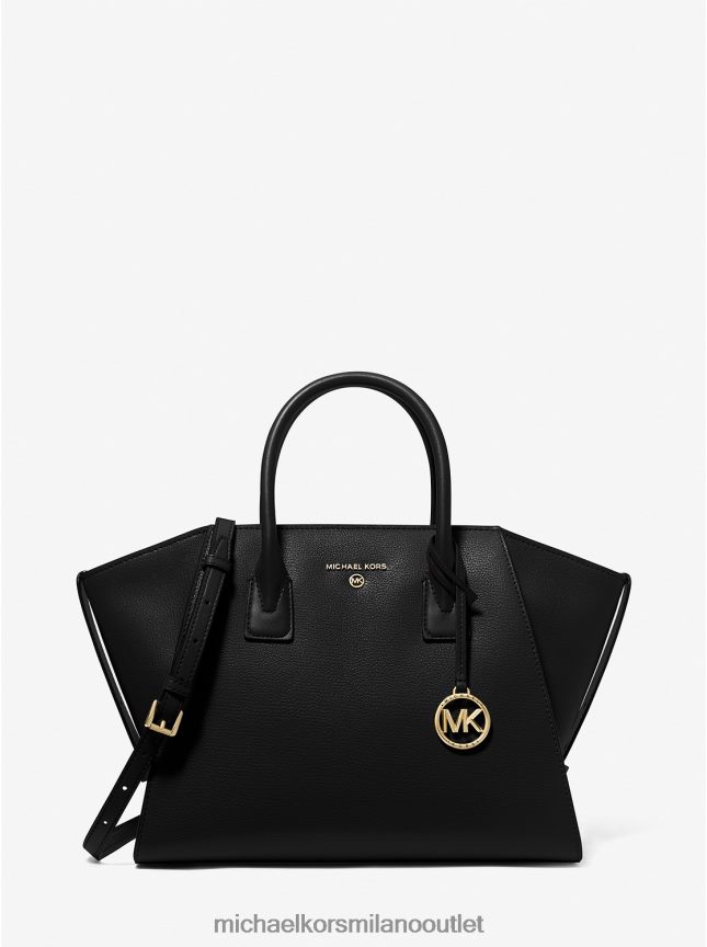 Michael Kors borsa Avril grande in pelle con cerniera superiore donne nero P06L0L1453 Accessori
