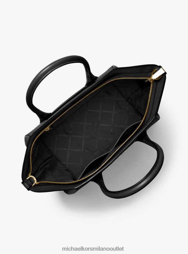 Michael Kors borsa Avril grande in pelle con cerniera superiore donne nero P06L0L1453 Accessori