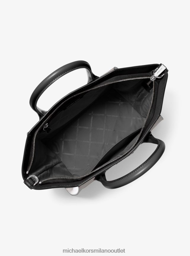 Michael Kors borsa Avril grande in pelle martellata color block con cerniera superiore donne pgry/opt/blk P06L0L1447 Accessori