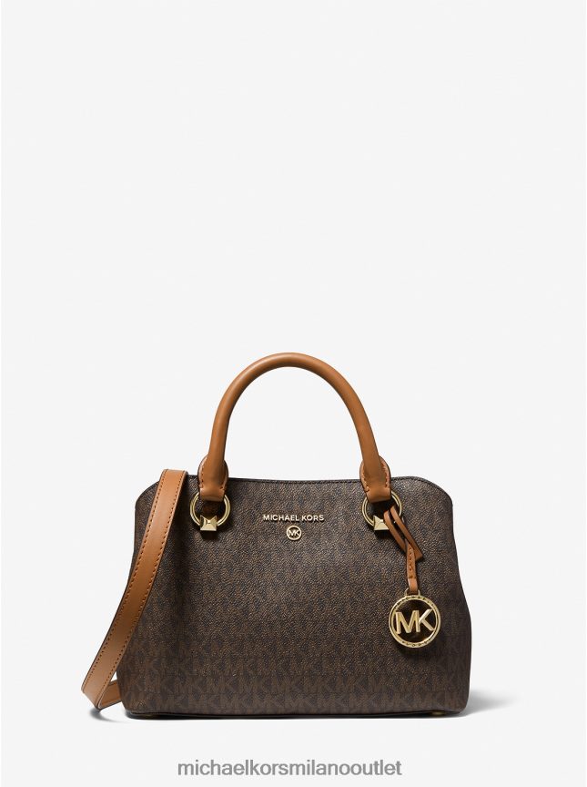 Michael Kors borsa Edith piccola con logo donne brn/ghianda P06L0L1455 Accessori