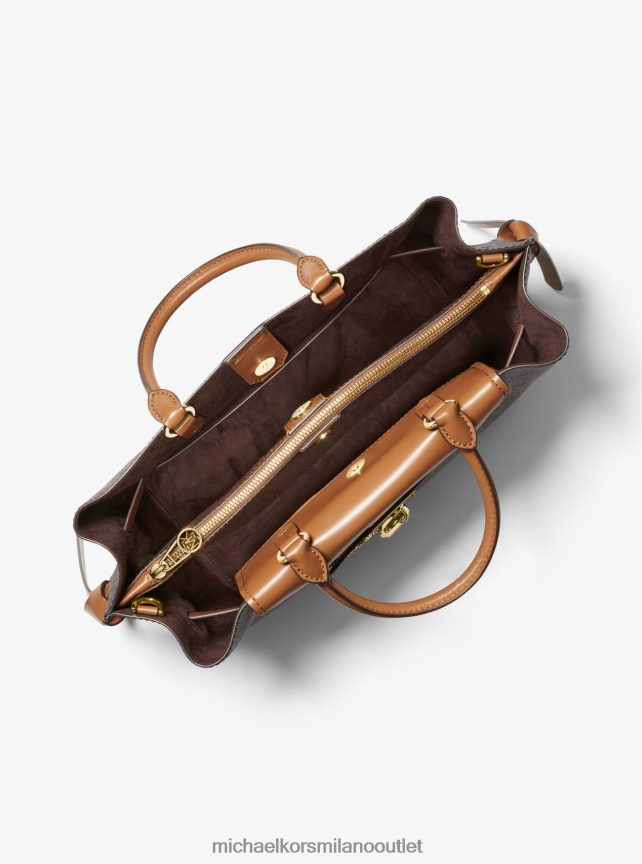 Michael Kors borsa hamilton legacy con cintura e logo grande donne brn/ghianda P06L0L1409 Accessori