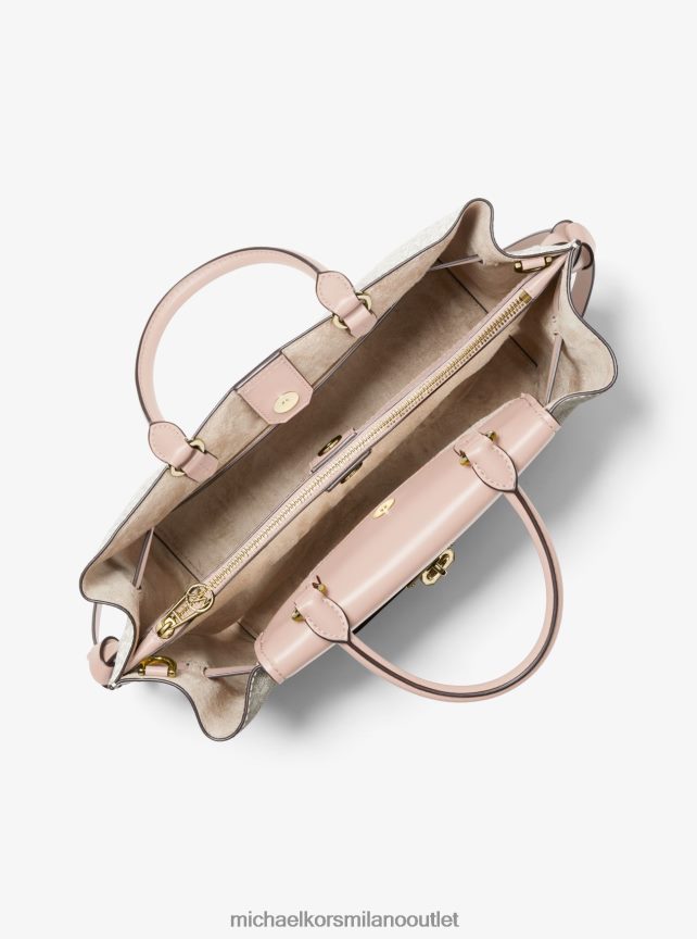 Michael Kors borsa hamilton legacy con cintura e logo grande donne vaniglia/rosa tenue P06L0L1407 Accessori