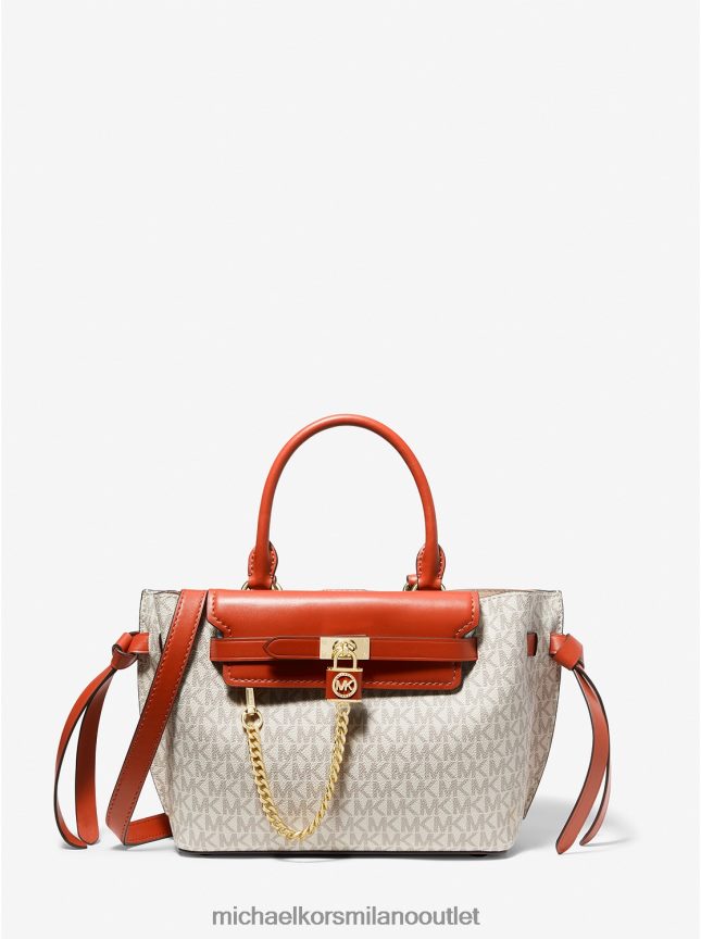 Michael Kors borsa hamilton legacy con cintura e logo piccolo donne arancione intenso multi P06L0L1463 Accessori
