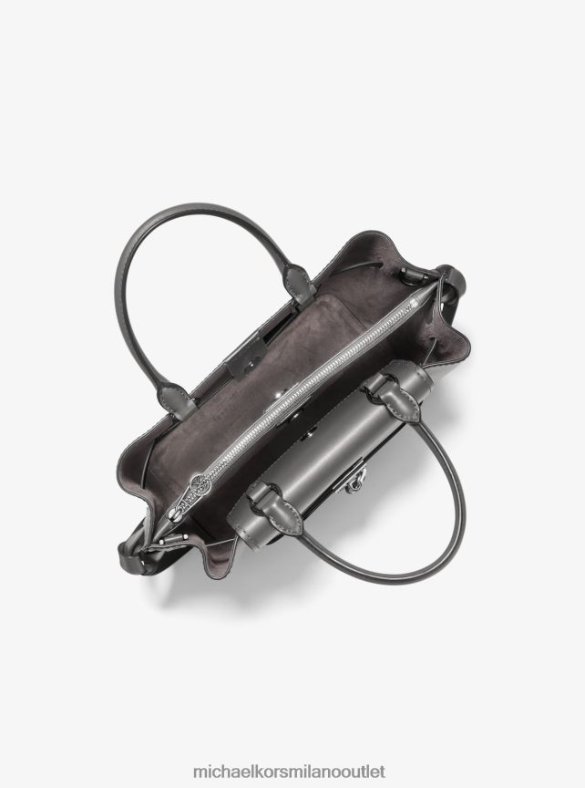 Michael Kors borsa hamilton legacy piccola in pelle con cintura donne grigio erica P06L0L1504 Accessori