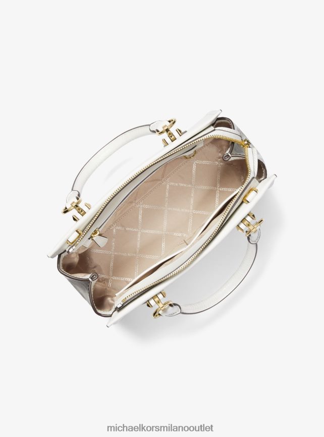 Michael Kors borsa marilyn media in pelle saffiano donne bianco ottico P06L0L1397 Accessori