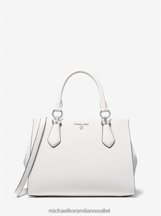 Michael Kors borsa marilyn media in pelle saffiano donne bianco ottico P06L0L1419 Accessori