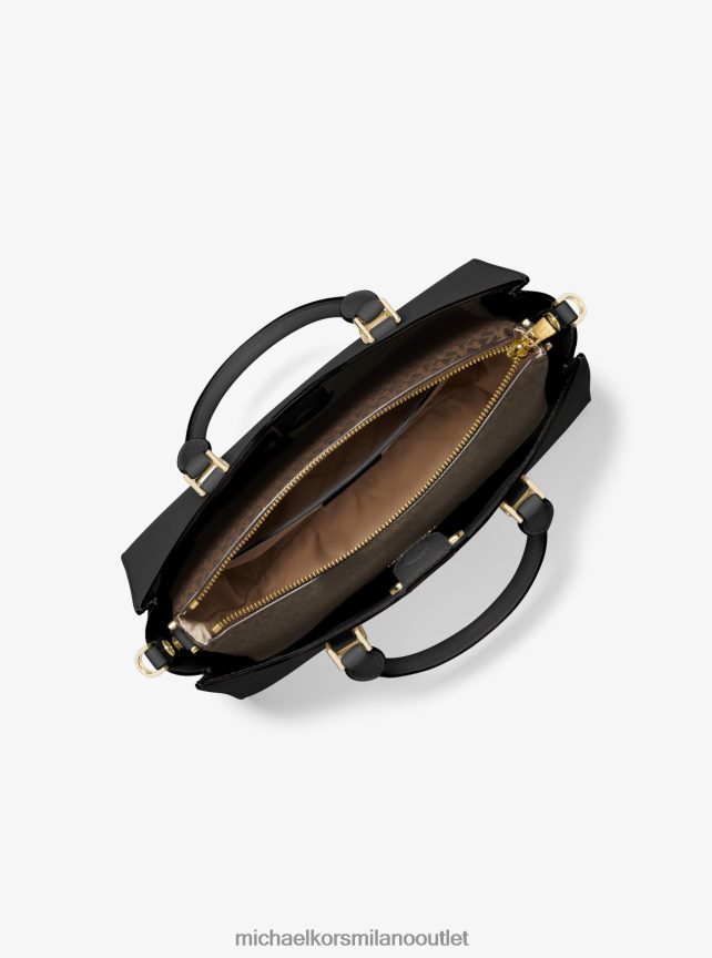 Michael Kors borsa sally media 2 in 1 in pelle saffiano e logo donne nero P06L0L1434 Accessori