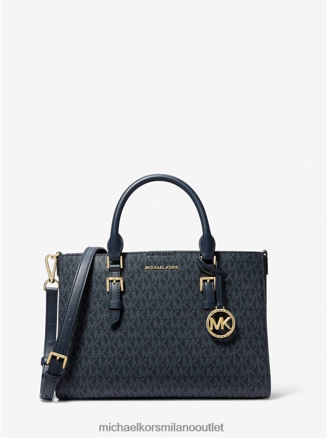 Michael Kors borsa sally media con logo 2 in 1 e borsa in ecopelle donne admrl/plblue P06L0L1428 Accessori