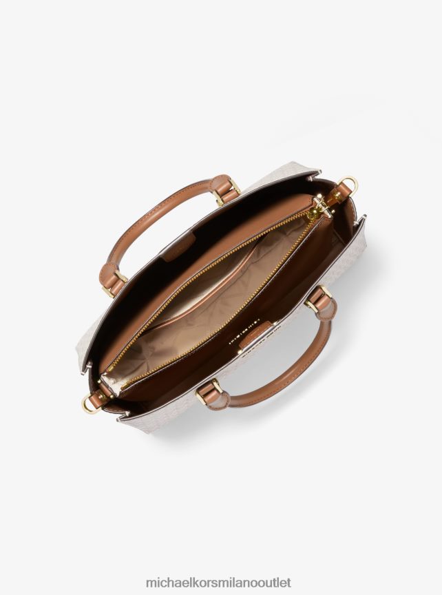 Michael Kors borsa sally media con logo 2 in 1 e borsa in ecopelle donne vaniglia/ghianda P06L0L1433 Accessori