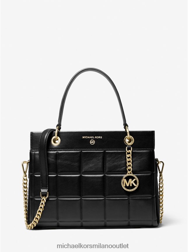 Michael Kors borsa susan media in pelle trapuntata donne nero P06L0L1514 Accessori