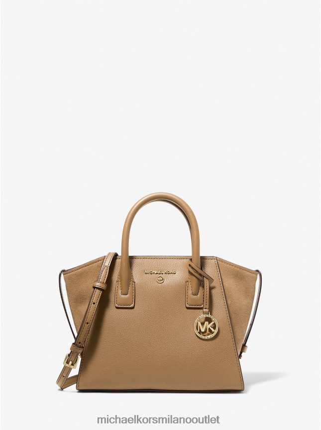 Michael Kors cartella Avril piccola in pelle con cerniera superiore donne buccia P06L0L1498 Accessori
