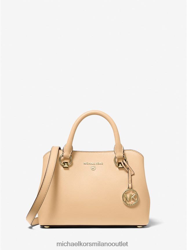 Michael Kors cartella Edith piccola in pelle saffiano donne burro di latte P06L0L1459 Accessori