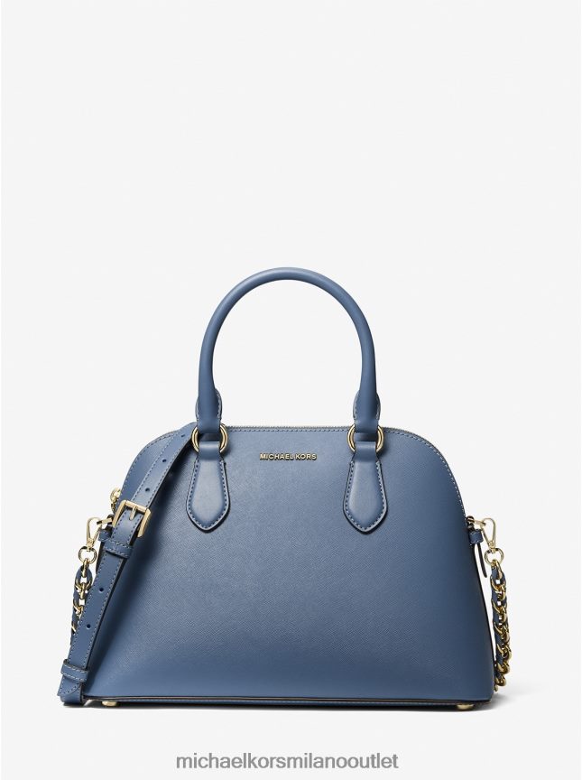 Michael Kors cartella veronica media in pelle saffiano a cupola donne denim P06L0L1439 Accessori