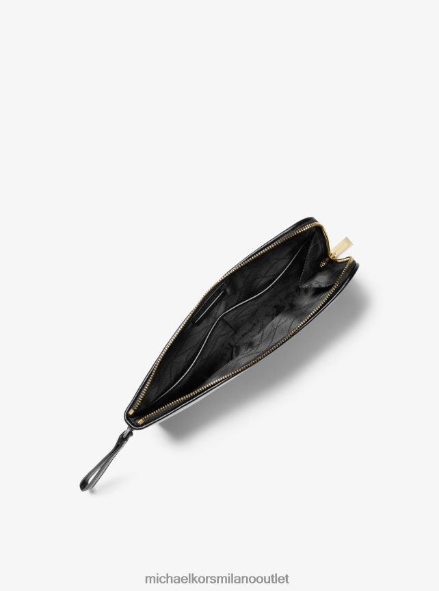 Michael Kors custodia media in tela di cotone per watch fame stop love donne naturale/nero P06L0L1520 Accessori