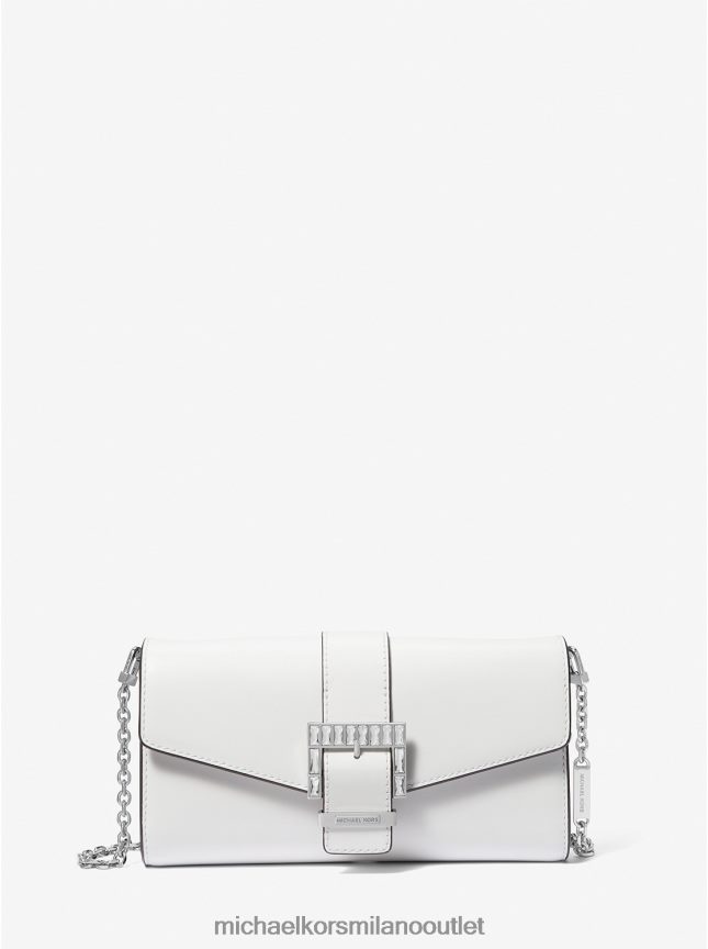 Michael Kors pochette Penelope media in pelle donne bianco ottico P06L0L1516 Accessori