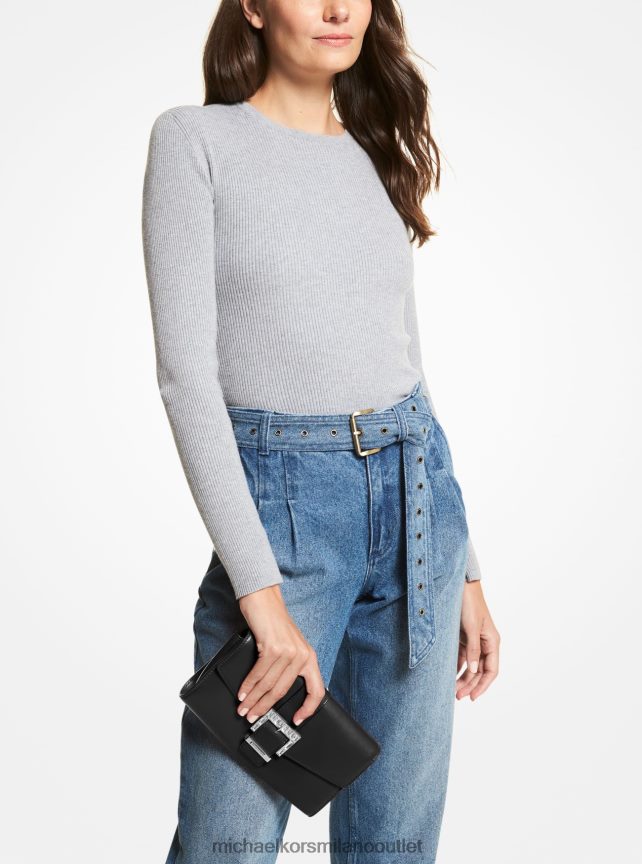 Michael Kors pochette Penelope media in pelle donne nero P06L0L1518 Accessori