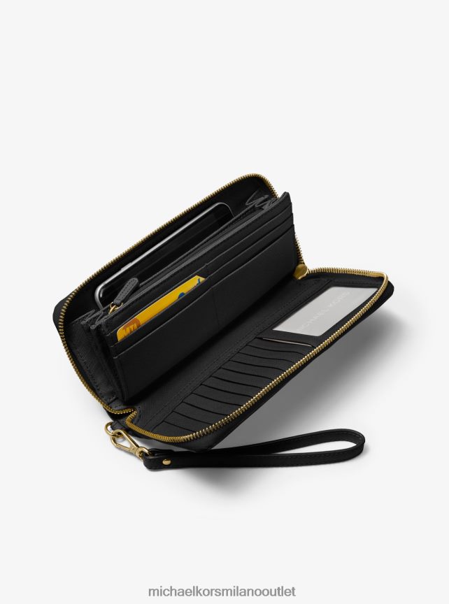 Michael Kors braccialetto continentale in pelle donne nero P06L0L1619 Accessori