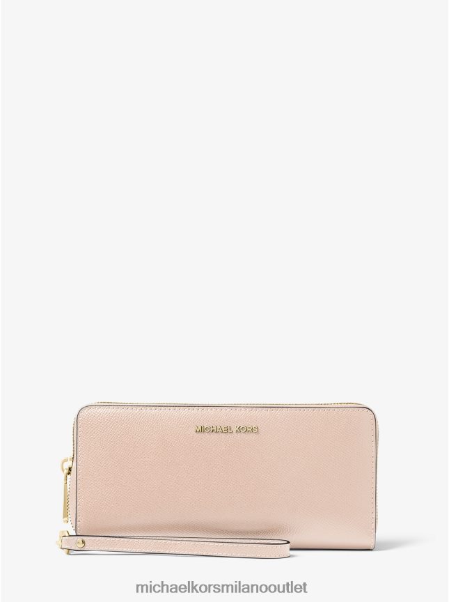 Michael Kors braccialetto continentale in pelle donne rosa tenue P06L0L1622 Accessori