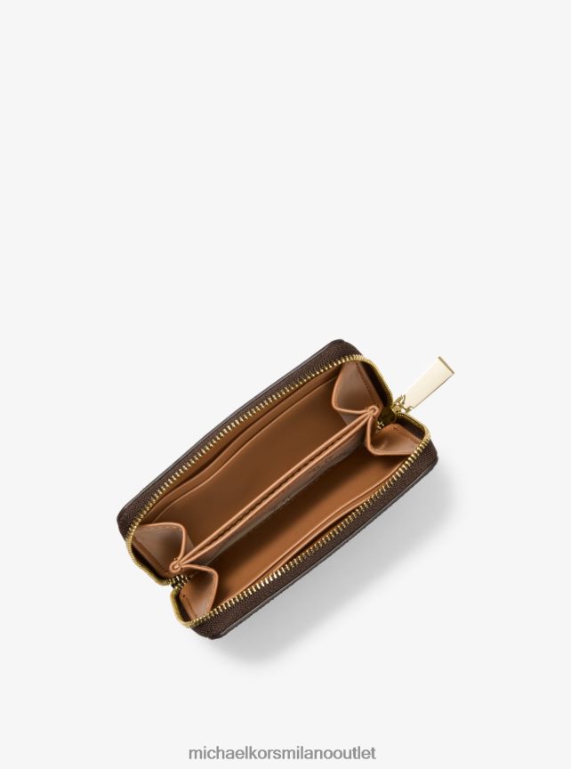 Michael Kors piccolo logo e portafoglio in pelle donne brn/ghianda P06L0L1627 Accessori