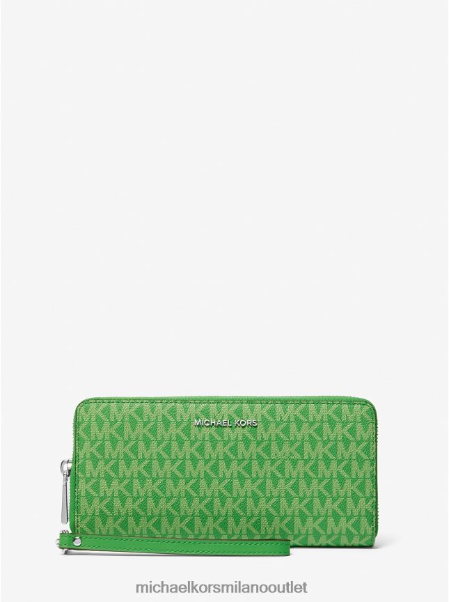 Michael Kors portafoglio continental grande con logo donne verde palma P06L0L1616 Accessori