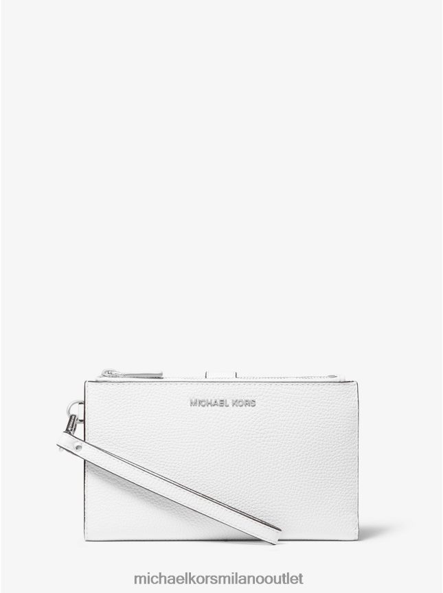 Michael Kors portafoglio per smartphone in pelle adele donne bianco ottico P06L0L1600 Accessori