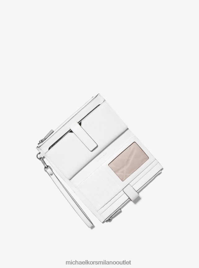 Michael Kors portafoglio per smartphone in pelle adele donne bianco ottico P06L0L1600 Accessori