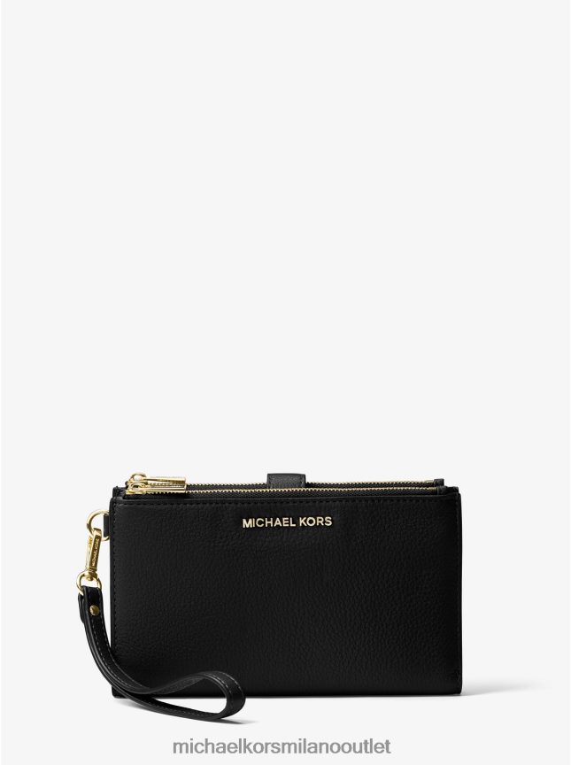 Michael Kors portafoglio per smartphone in pelle adele donne nero P06L0L1602 Accessori
