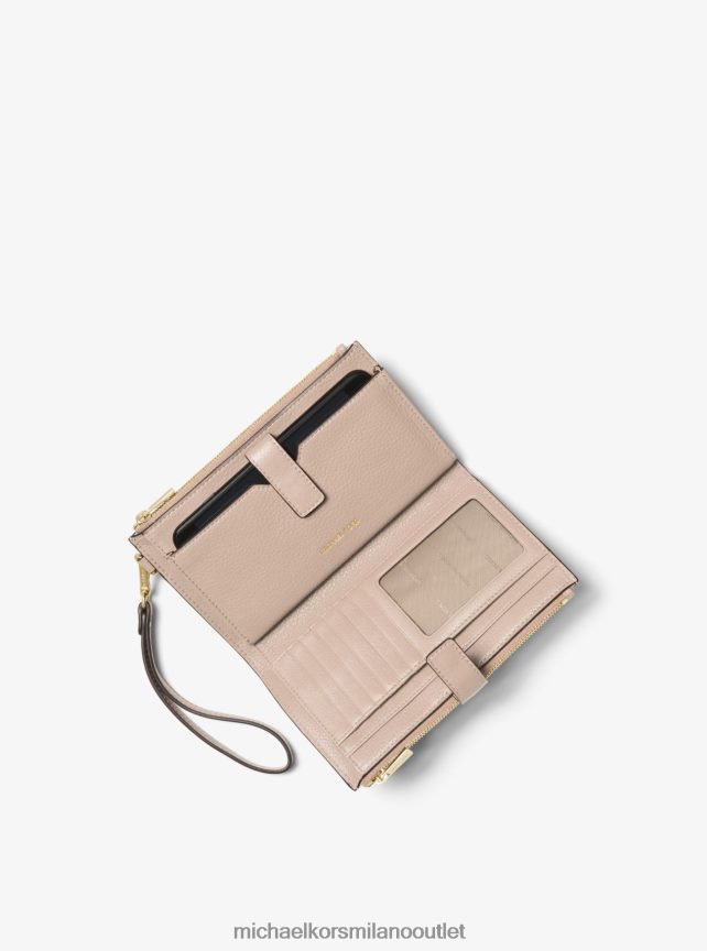 Michael Kors portafoglio per smartphone in pelle adele donne rosa tenue P06L0L1599 Accessori