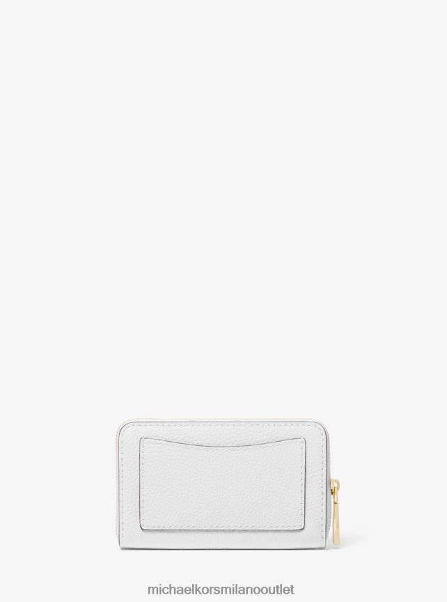 Michael Kors portafoglio piccolo in pelle martellata donne bianco ottico P06L0L1624 Accessori