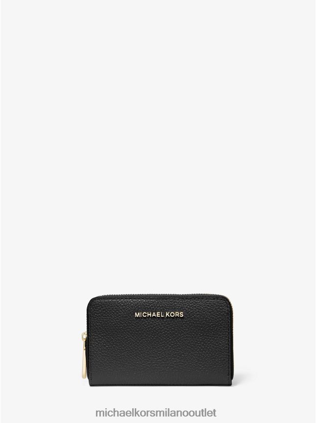 Michael Kors portafoglio piccolo in pelle martellata donne nero P06L0L1625 Accessori