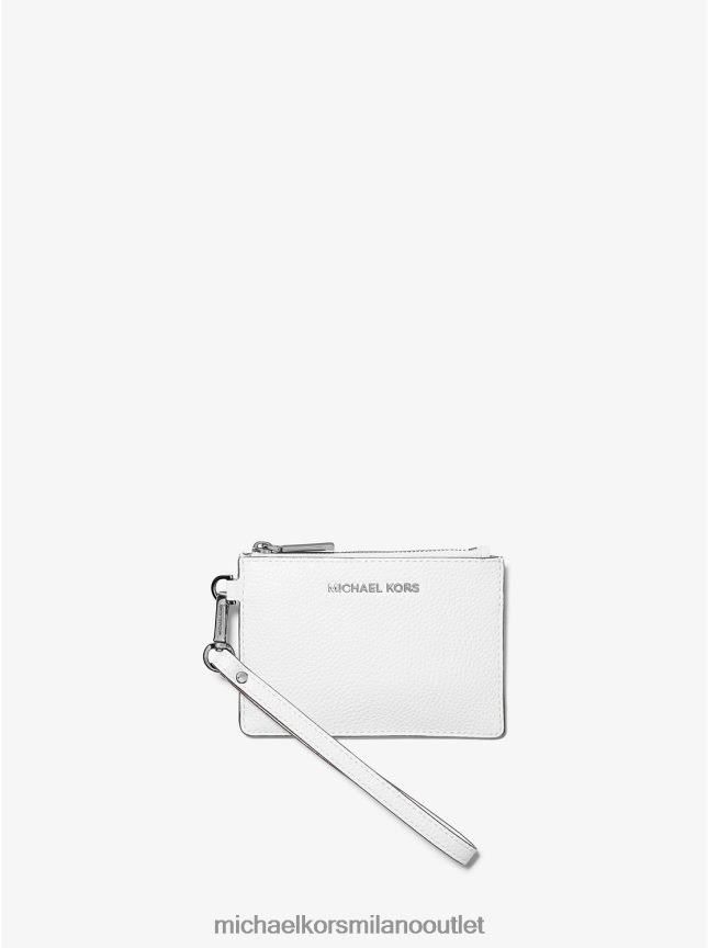 Michael Kors portamonete in pelle donne bianco ottico P06L0L1641 Accessori