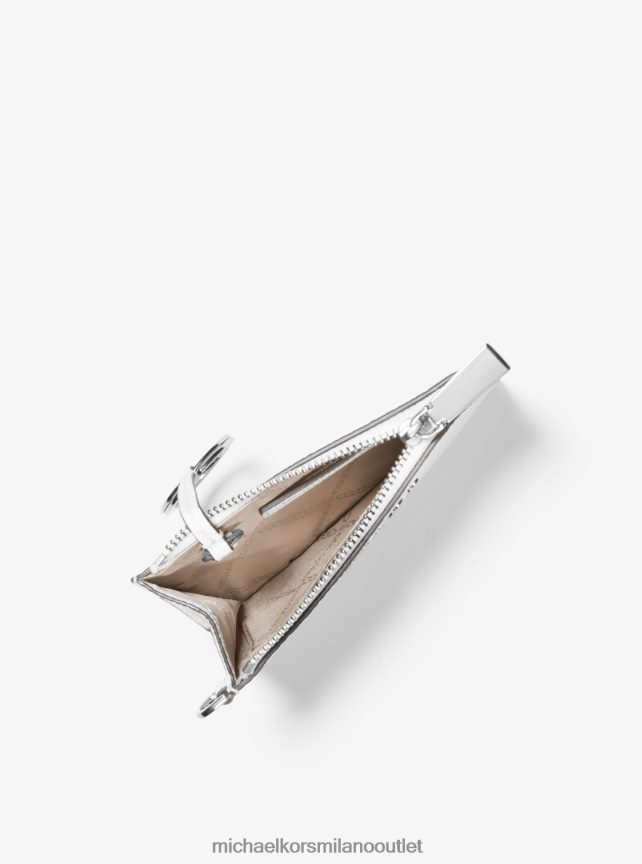 Michael Kors portamonete in pelle donne bianco ottico P06L0L1641 Accessori