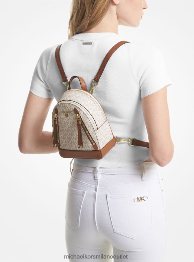 Michael Kors Zaino Brooklyn extra piccolo con logo donne vaniglia/ghianda P06L0L1212 Accessori