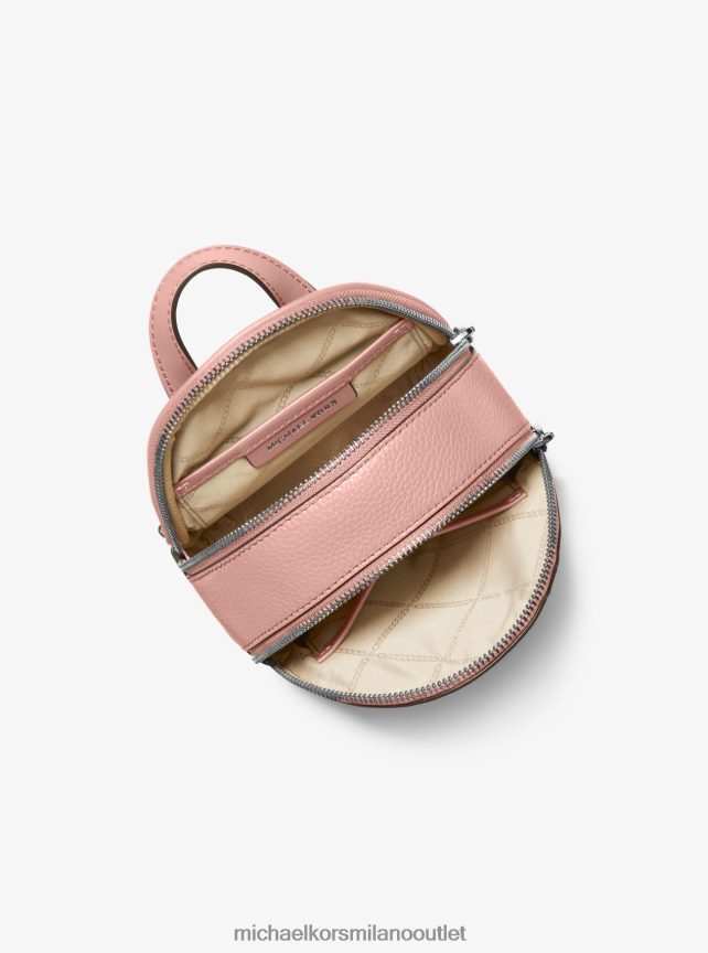 Michael Kors Zaino Brooklyn extra piccolo in pelle martellata donne rosa P06L0L1213 Accessori