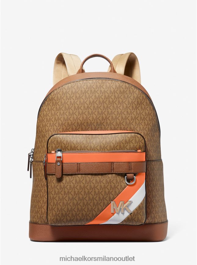 Michael Kors Zaino Hudson a righe con logo donne albicocca P06L0L1271 Accessori