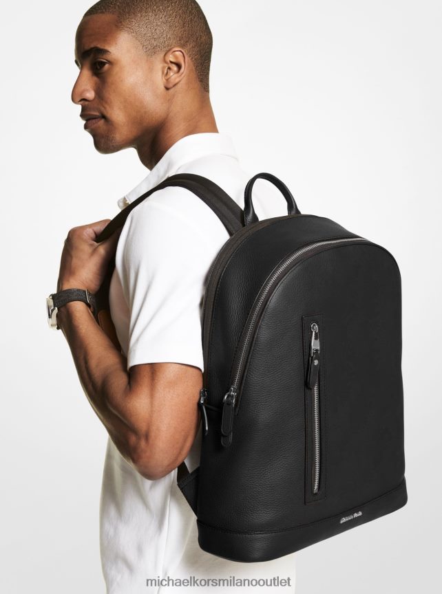 Michael Kors Zaino Hudson sottile in pelle martellata donne nero P06L0L1268 Accessori