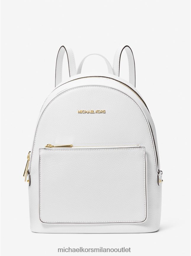 Michael Kors Zaino adina medio in pelle martellata donne bianco ottico P06L0L1222 Accessori