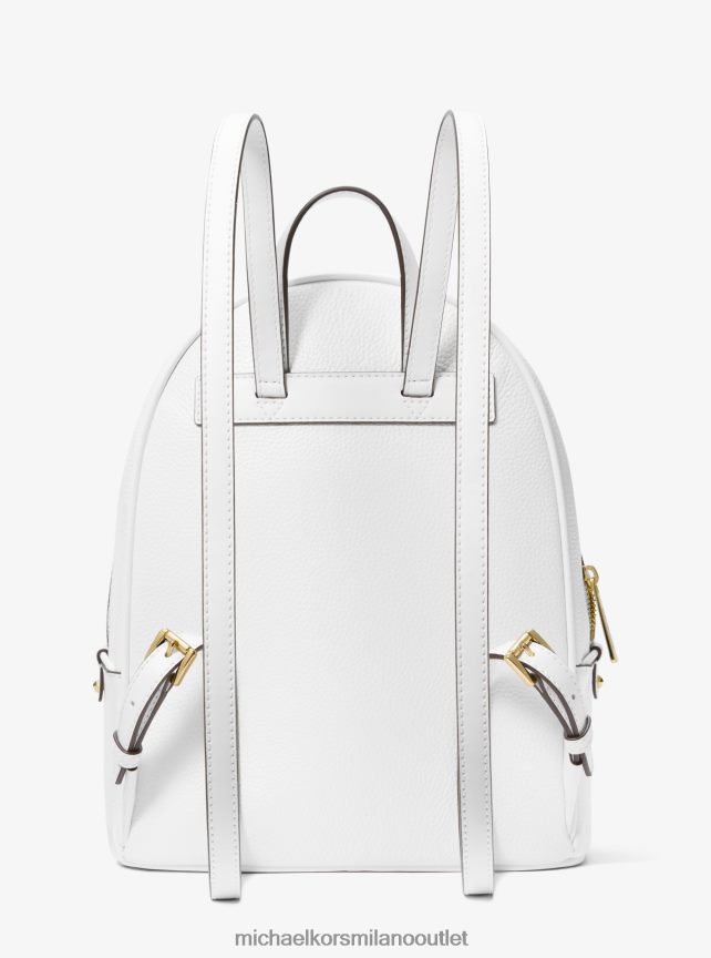 Michael Kors Zaino adina medio in pelle martellata donne bianco ottico P06L0L1222 Accessori