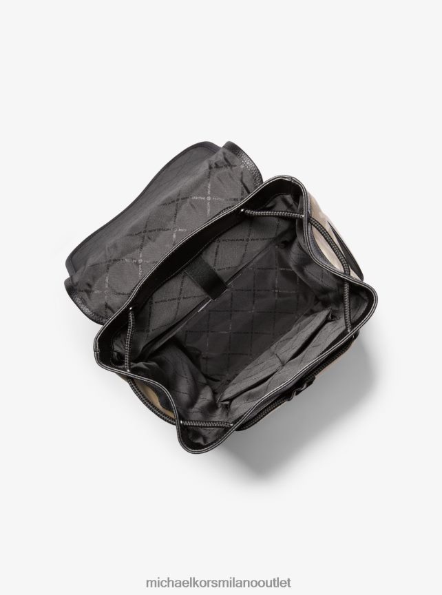 Michael Kors Zaino multiuso in nylon jacquard con logo Kent donne canapa P06L0L1273 Accessori