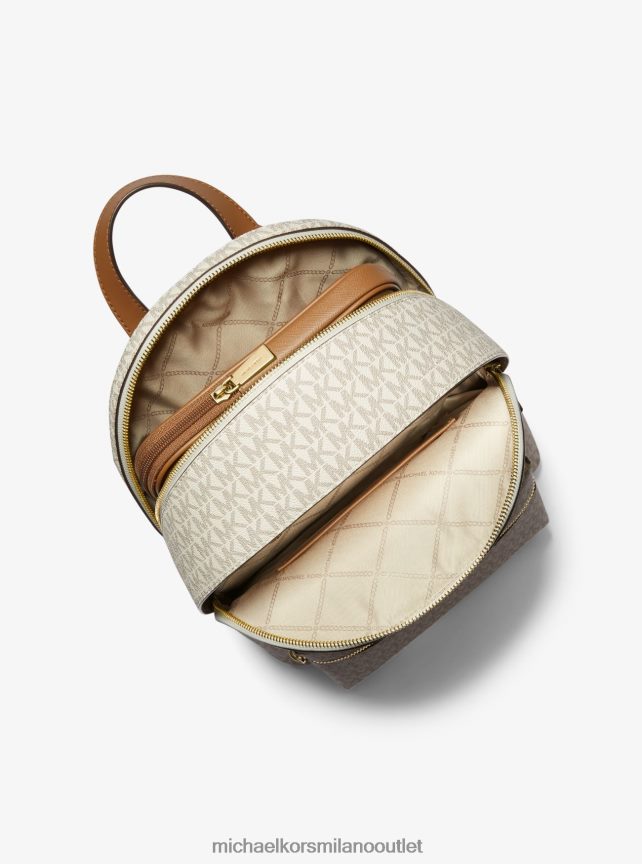 Michael Kors Zaino sally medio 2 in 1 con logo ed ecopelle donne vaniglia/ghianda P06L0L1287 Accessori