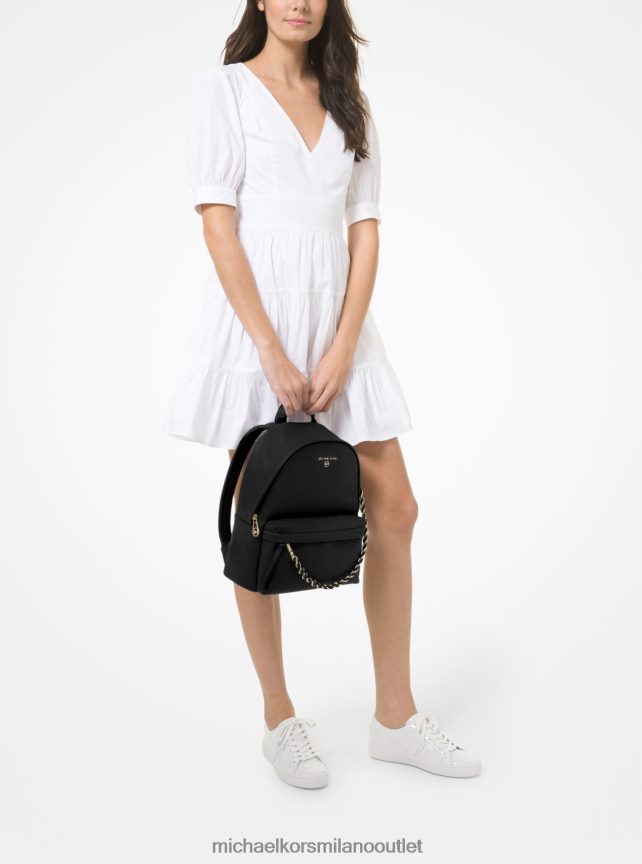 Michael Kors zaino medio slater in pelle martellata donne nero P06L0L1236 Accessori